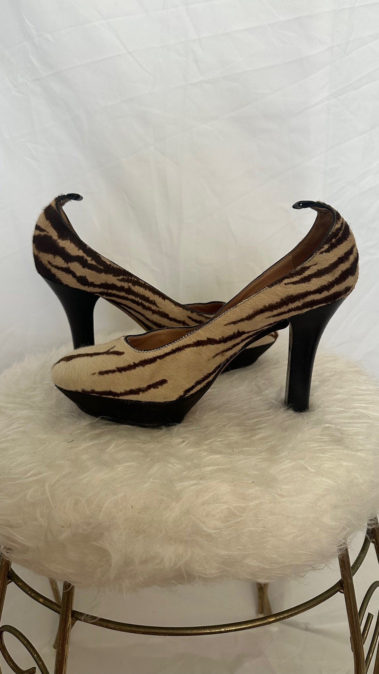 Kate Spade tiger print heels
