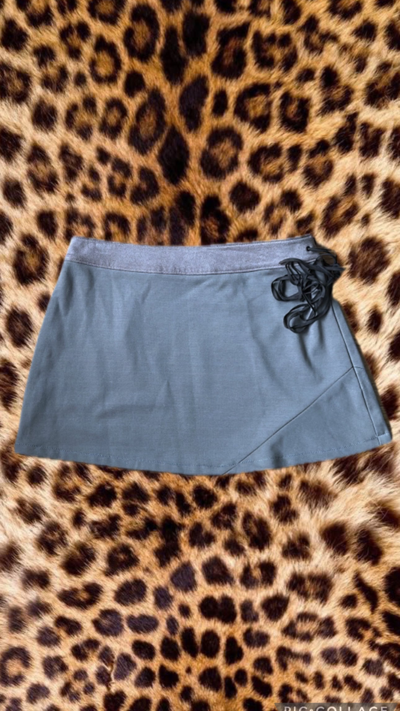 Light brown mini skirt