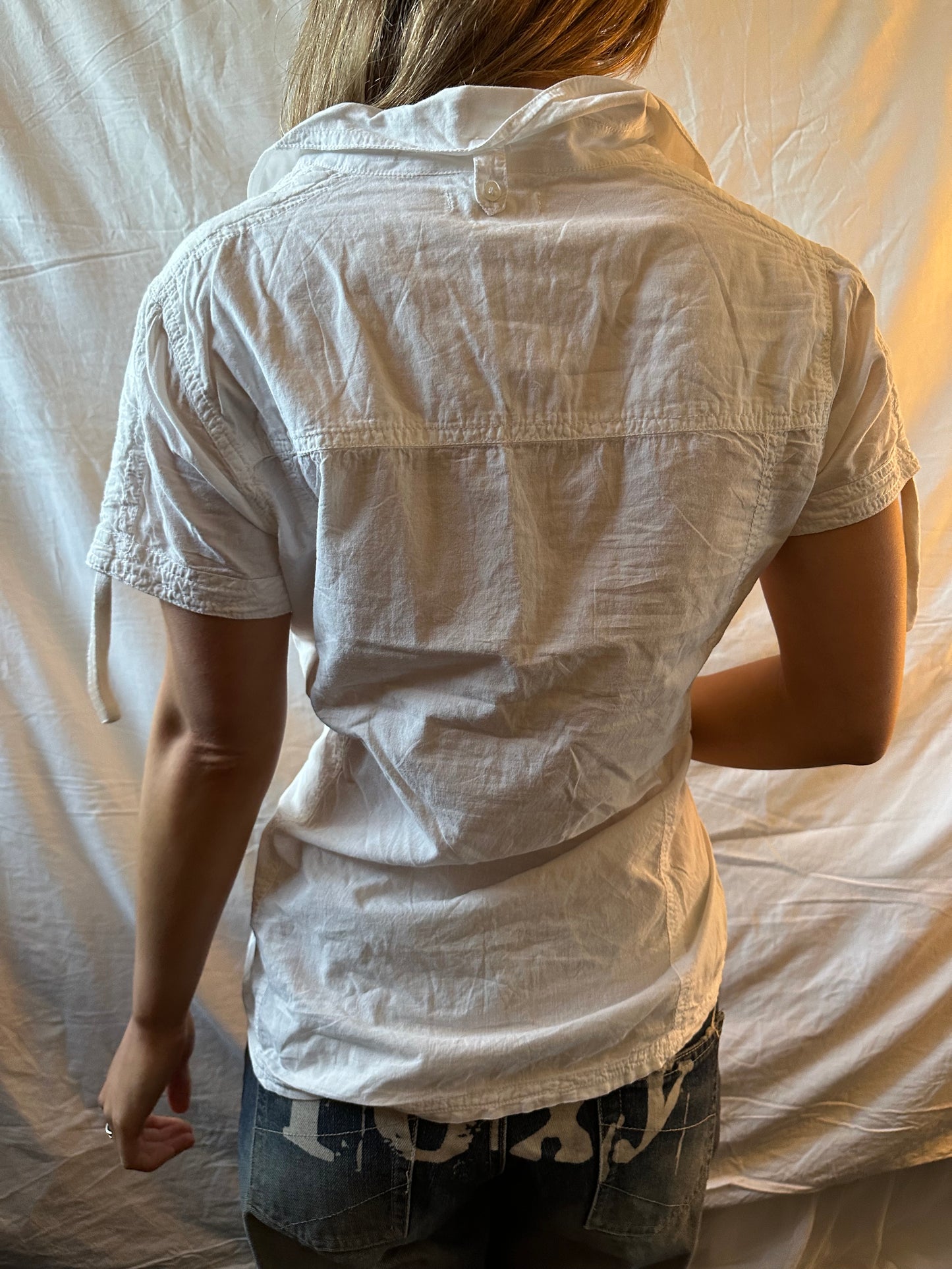 White buttoned shirt