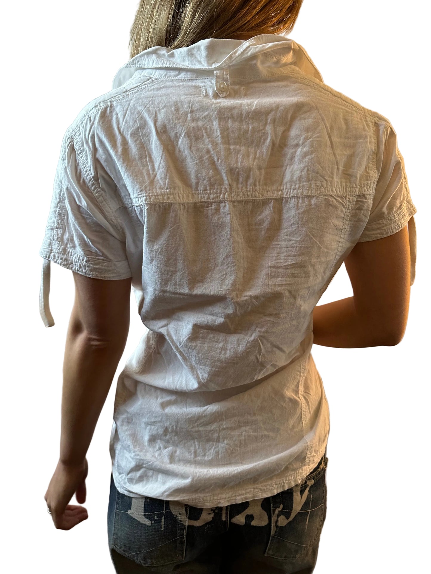White buttoned shirt