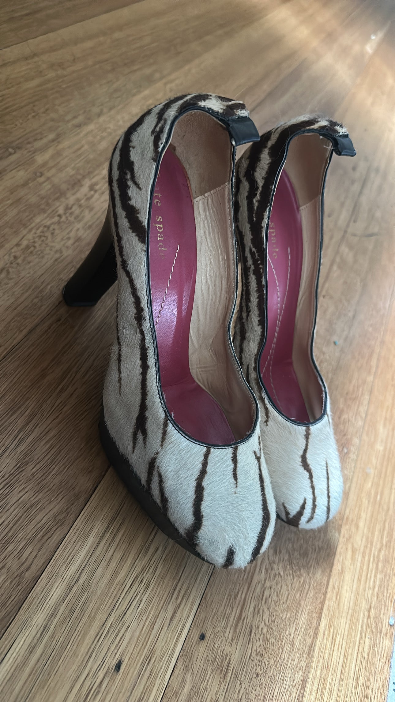 Kate Spade tiger print heels