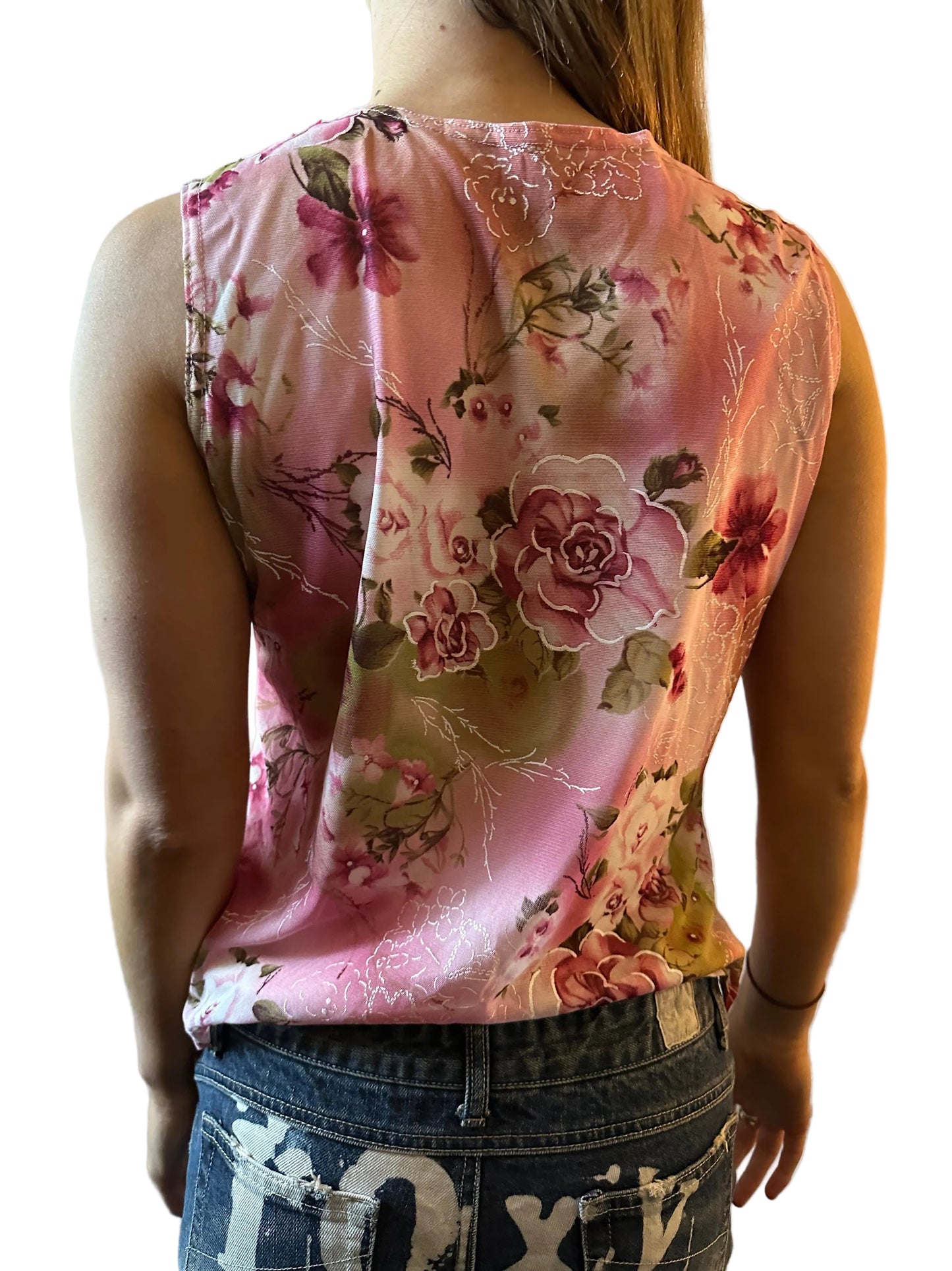 Pink floral top