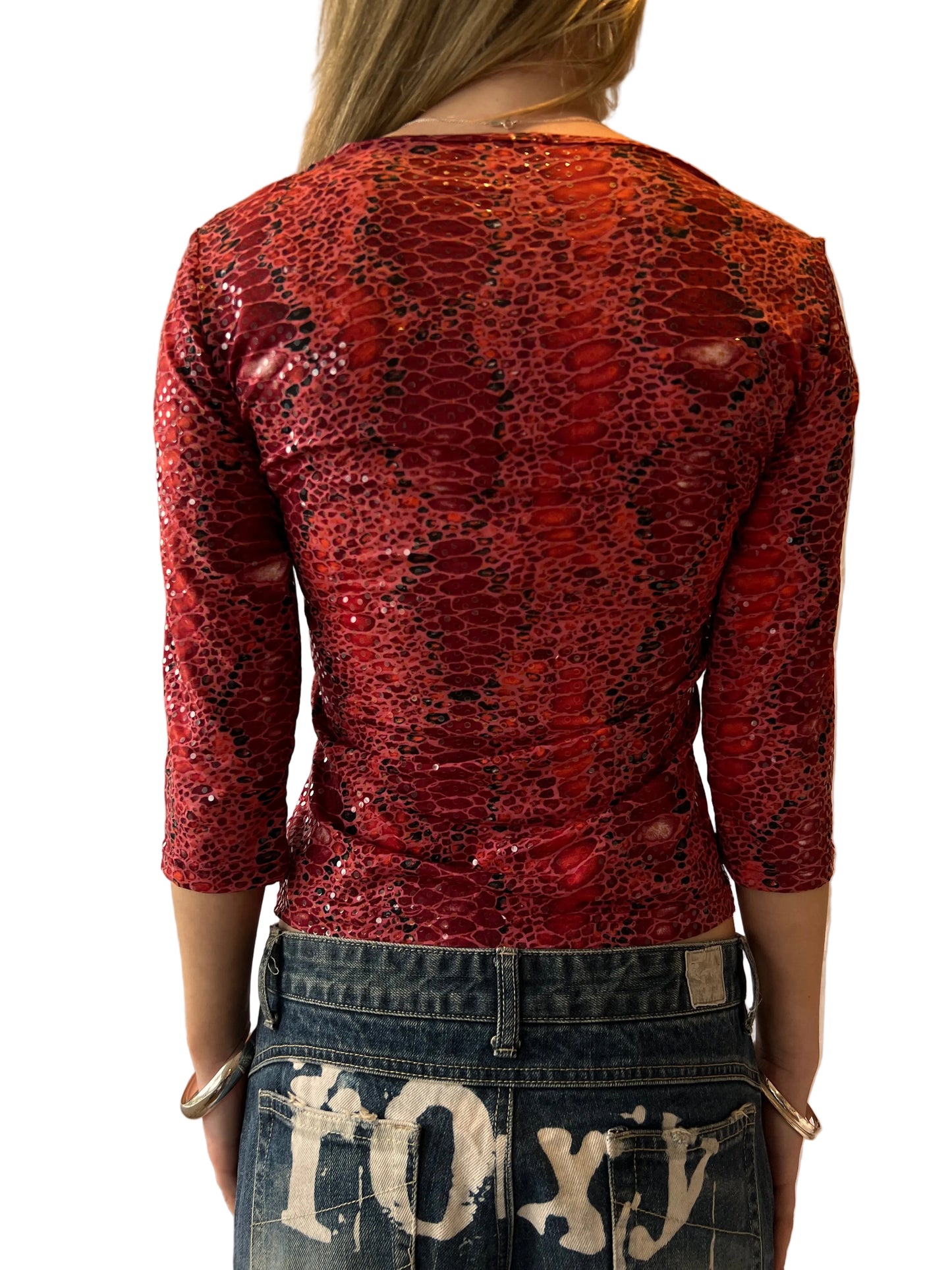 Snakeskin top