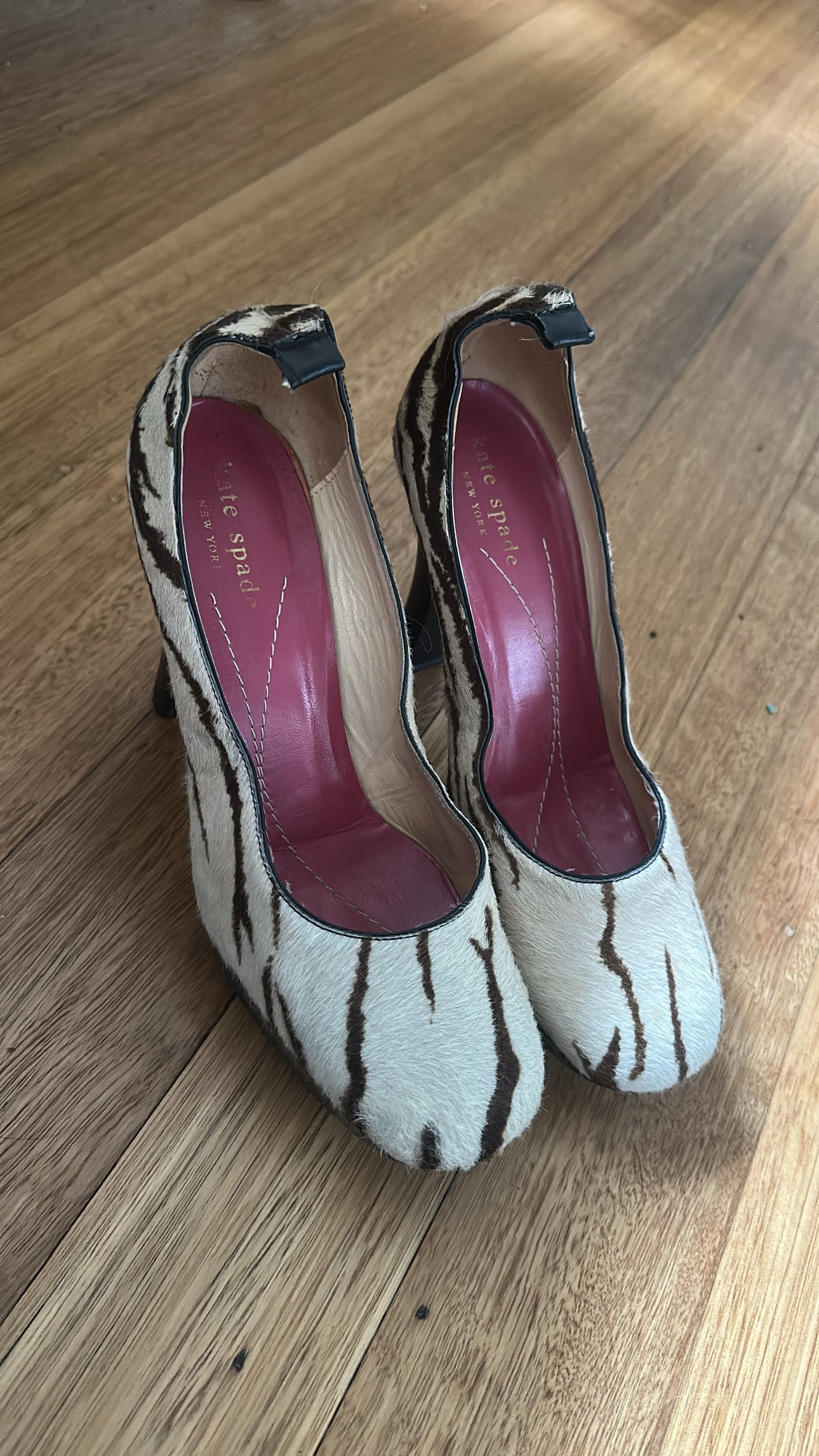 Kate Spade tiger print heels