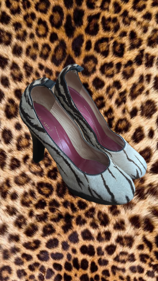 Kate Spade tiger print heels