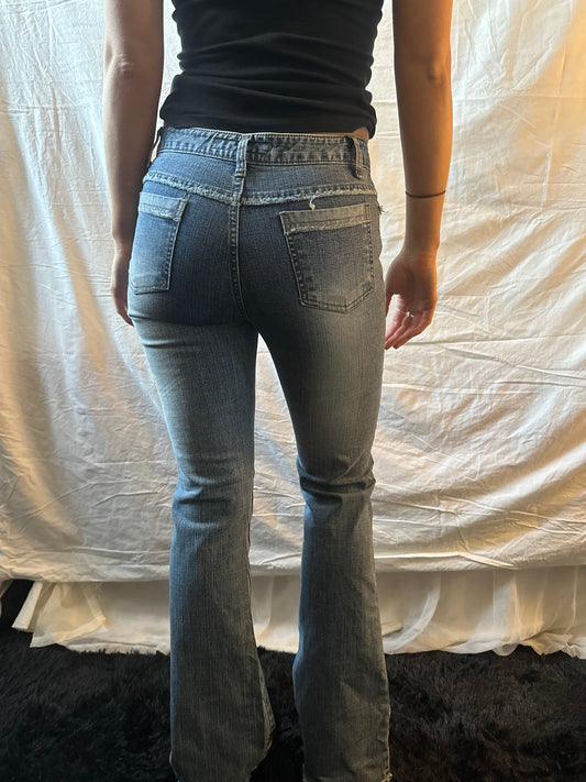 Light blue butterfly jeans