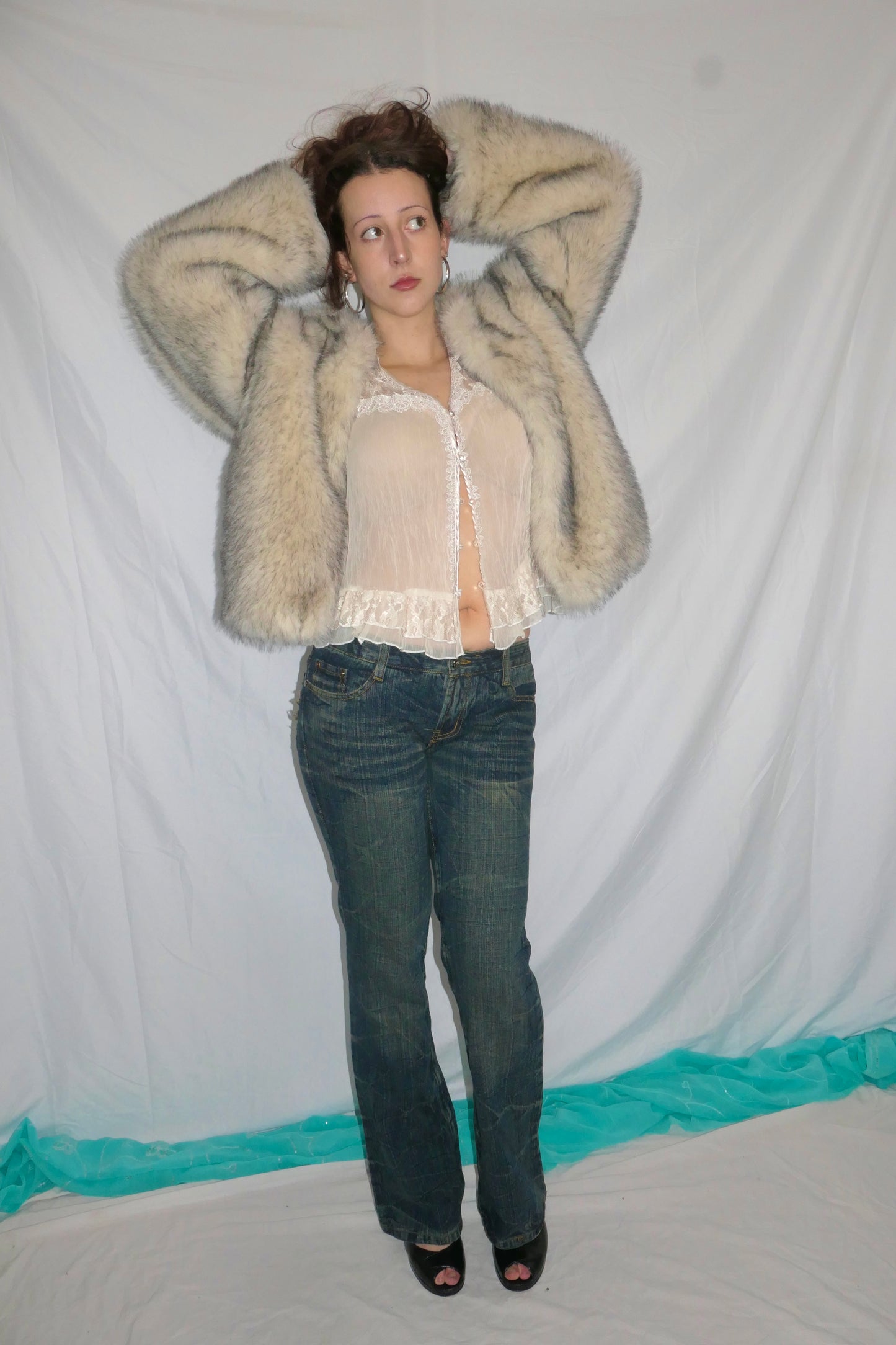 JCH jeans with heart details