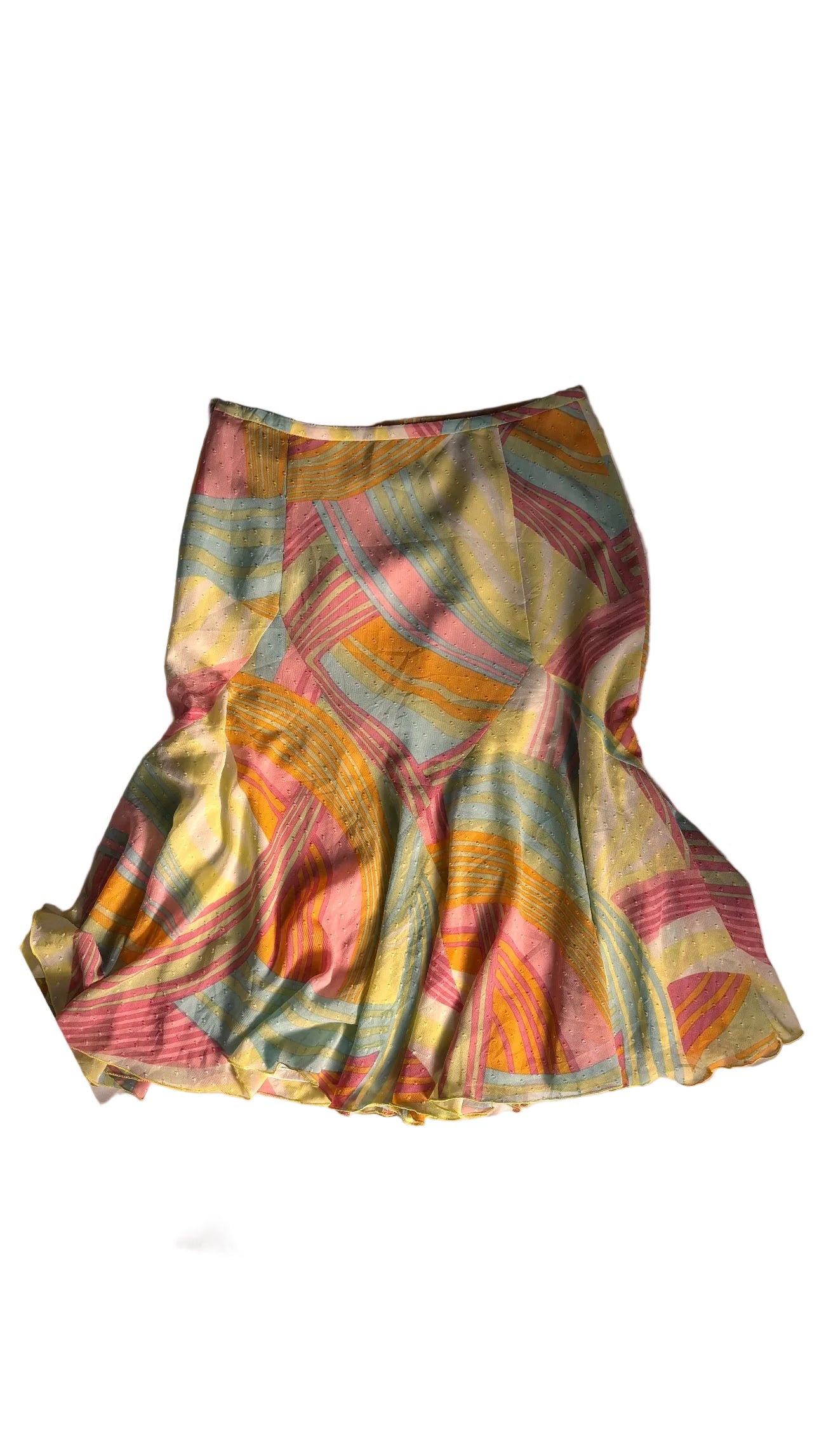 Colourful midi skirt