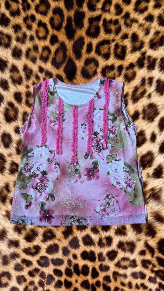 Pink floral top