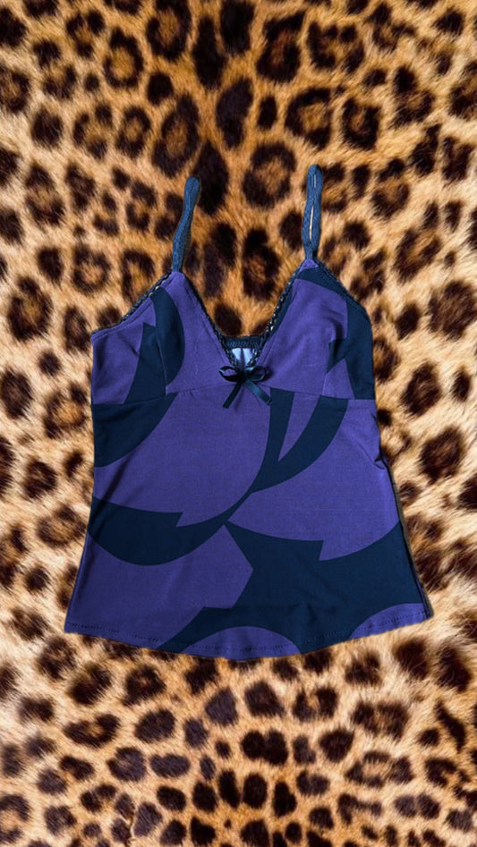 Purple and black tank