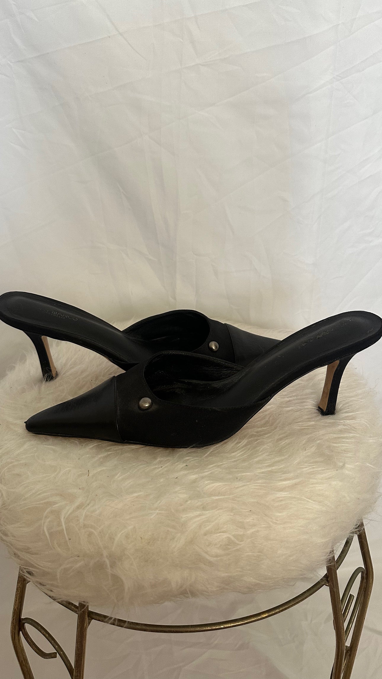 Black Tony Bianco Heels