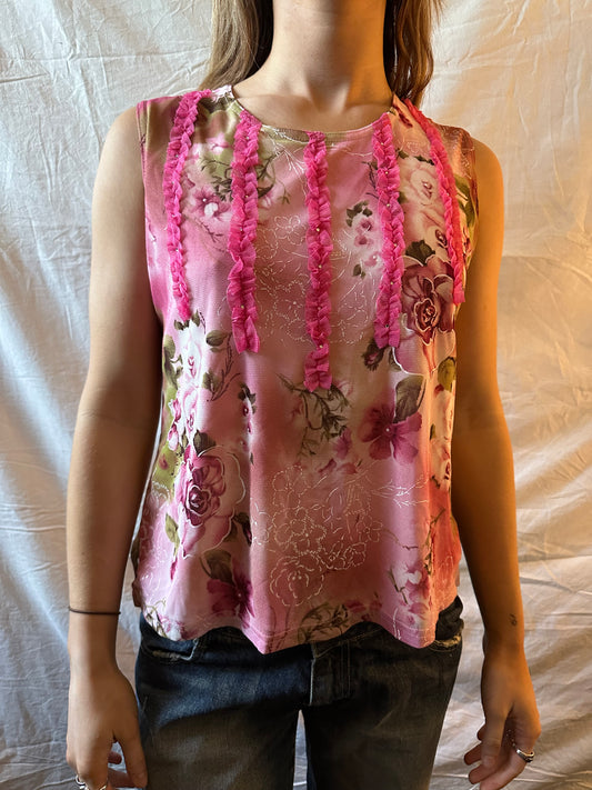 Pink floral top