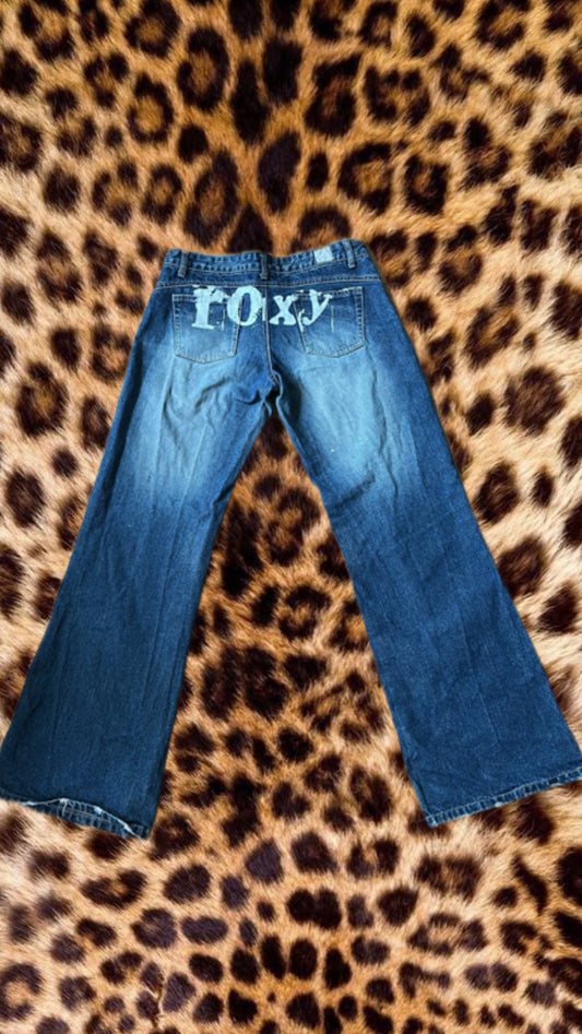 Roxy printed y2k jeans