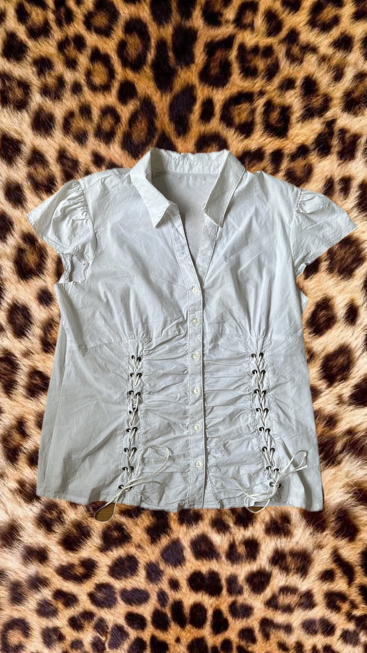 White buttoned shirt