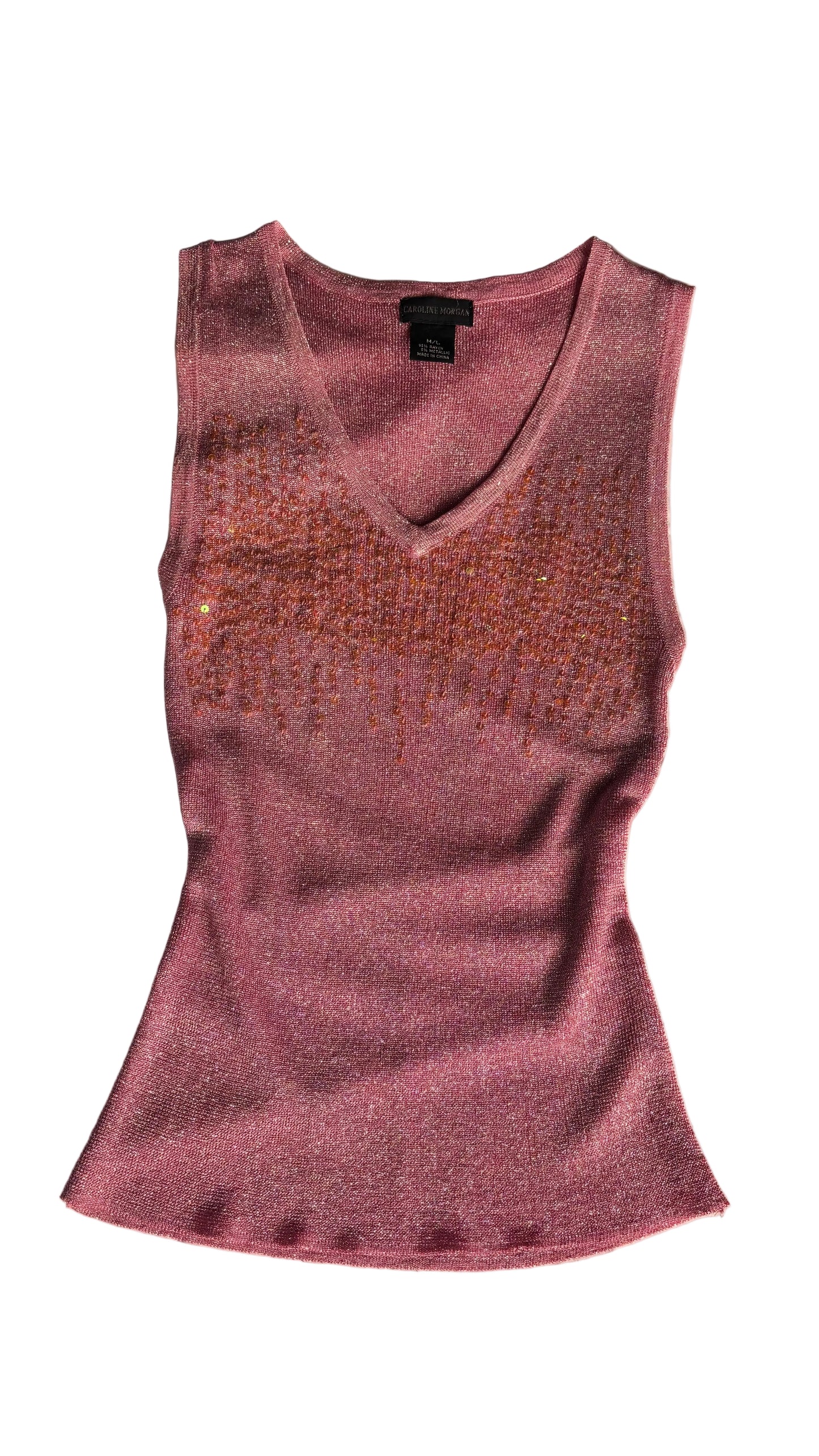 Pink sparkly top