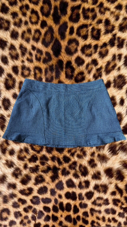 Grey mini skirt