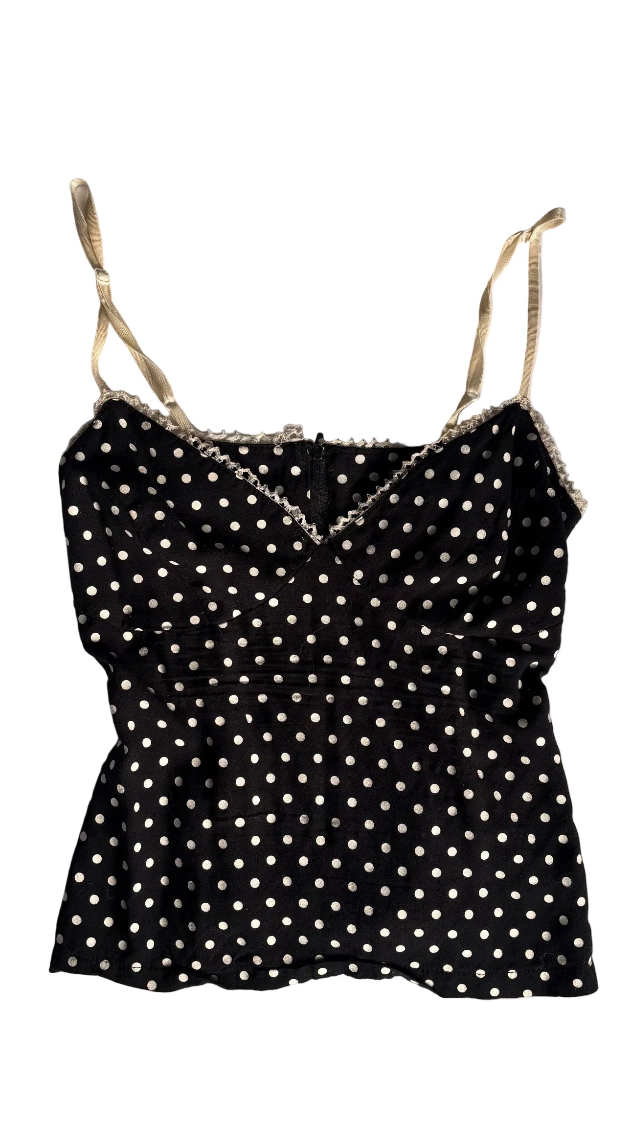 Black and white spotty cami