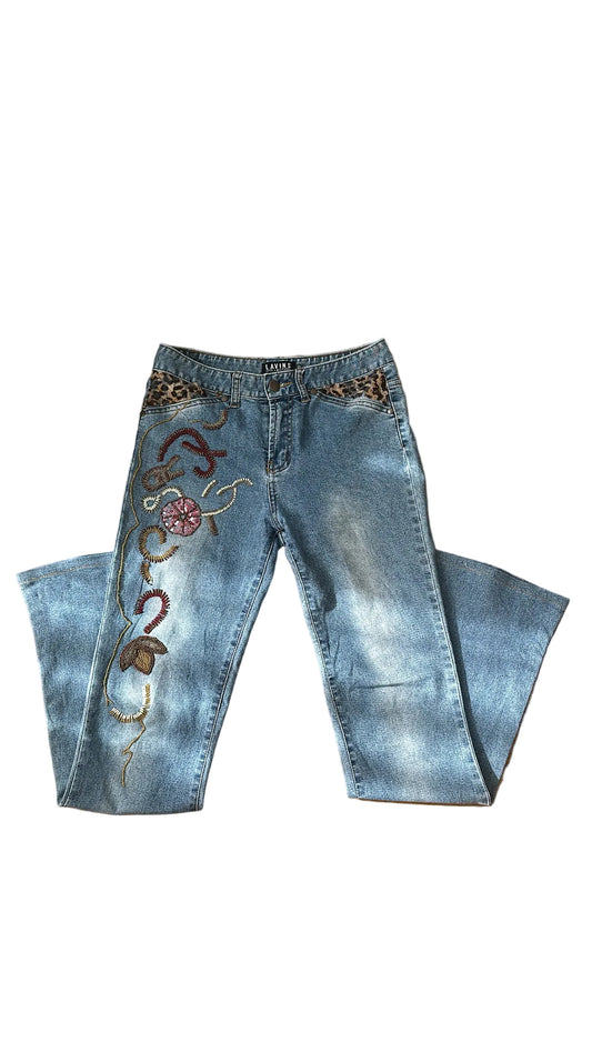 Vintage detailed jeans