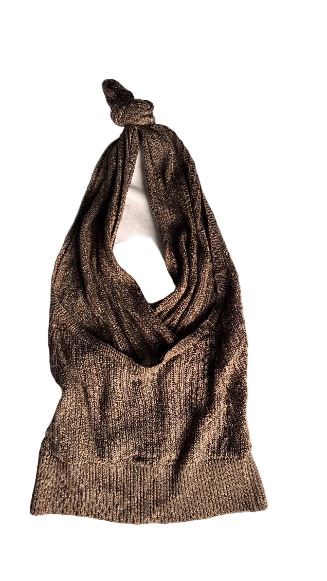 Brown halter top