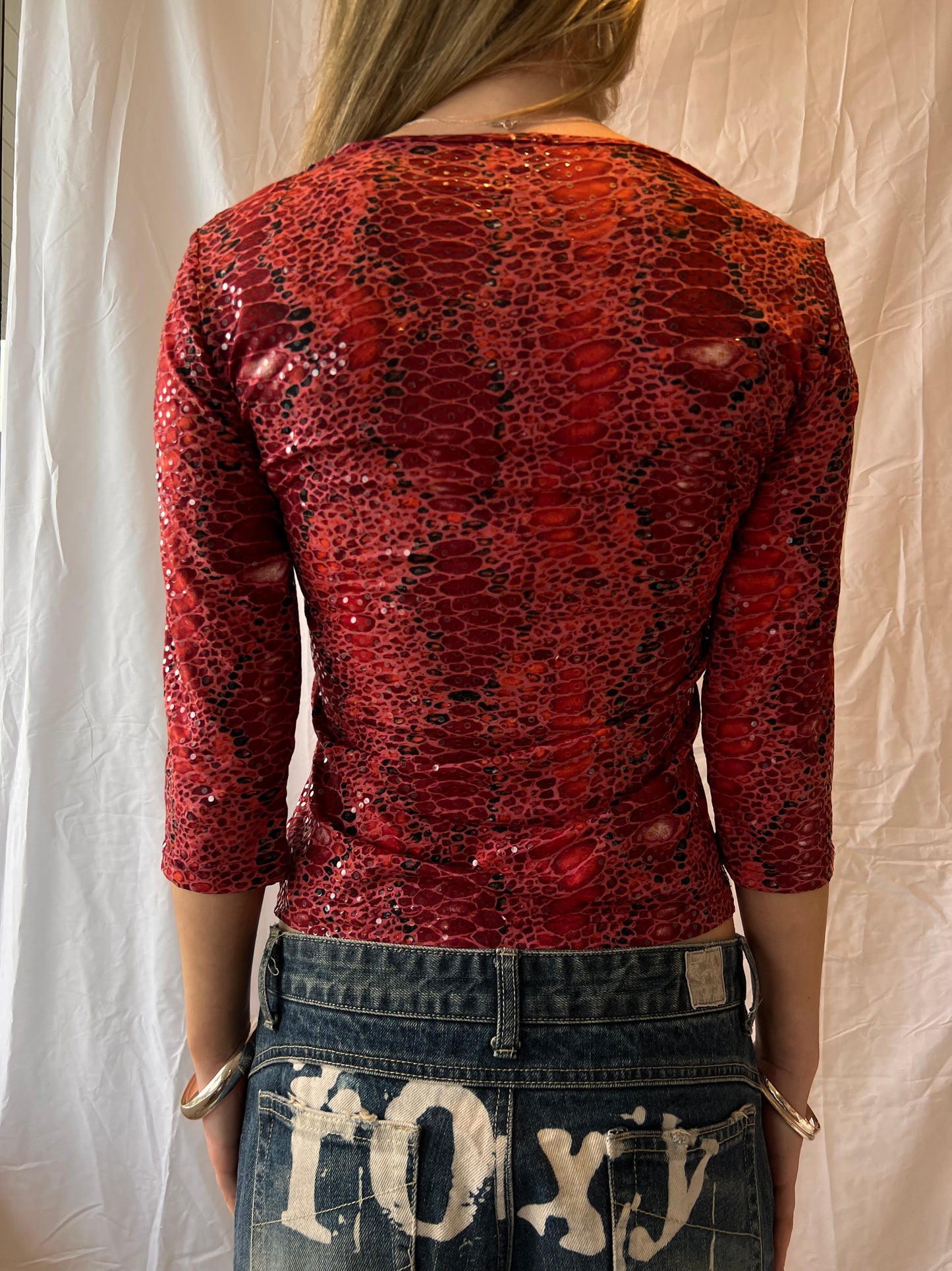 Snakeskin top
