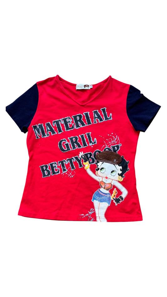 Material girl Betty Boop top