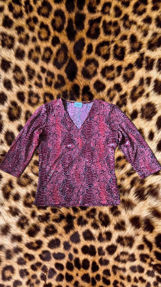 Snakeskin top