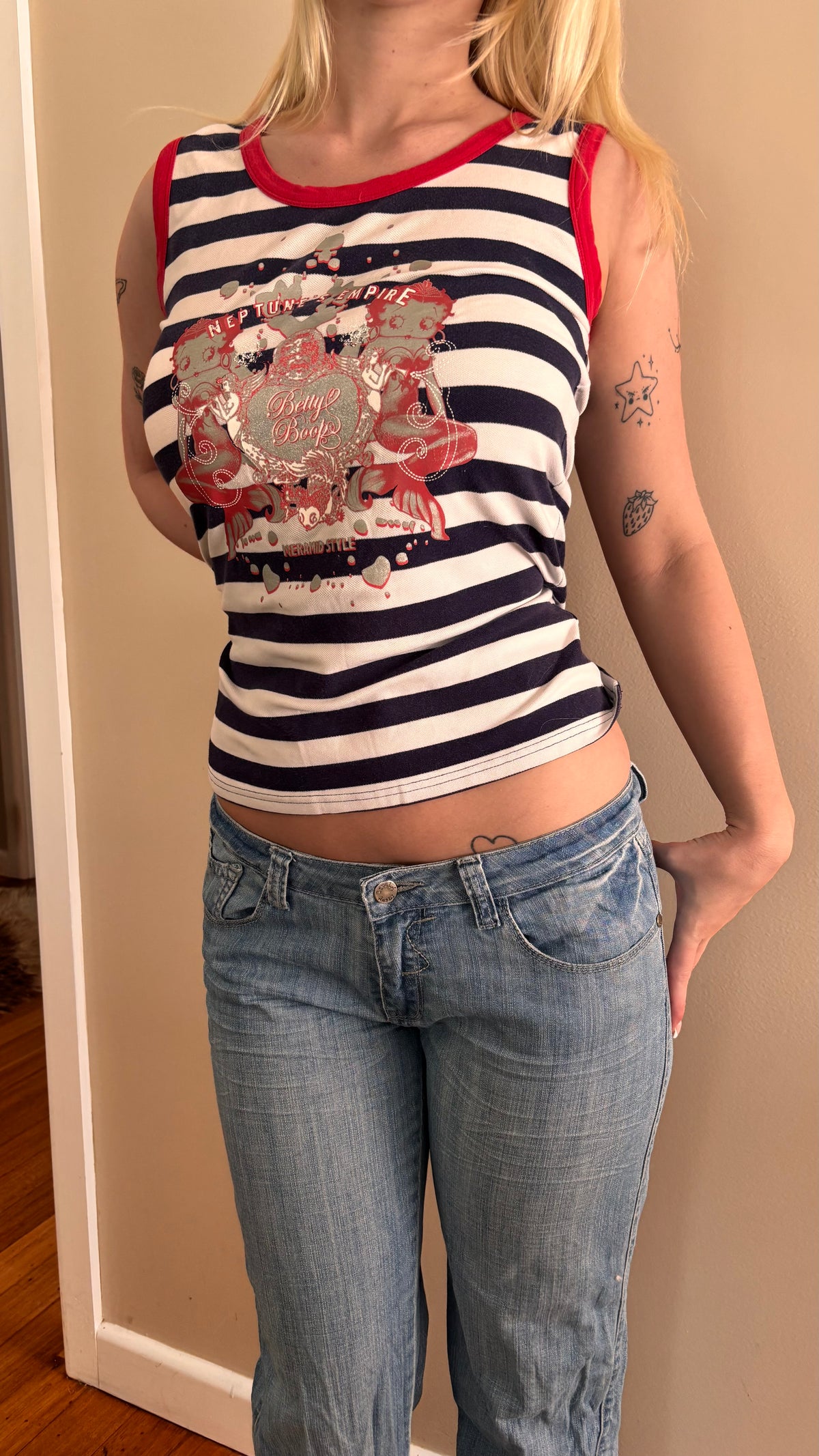 Betty Boop stripe top