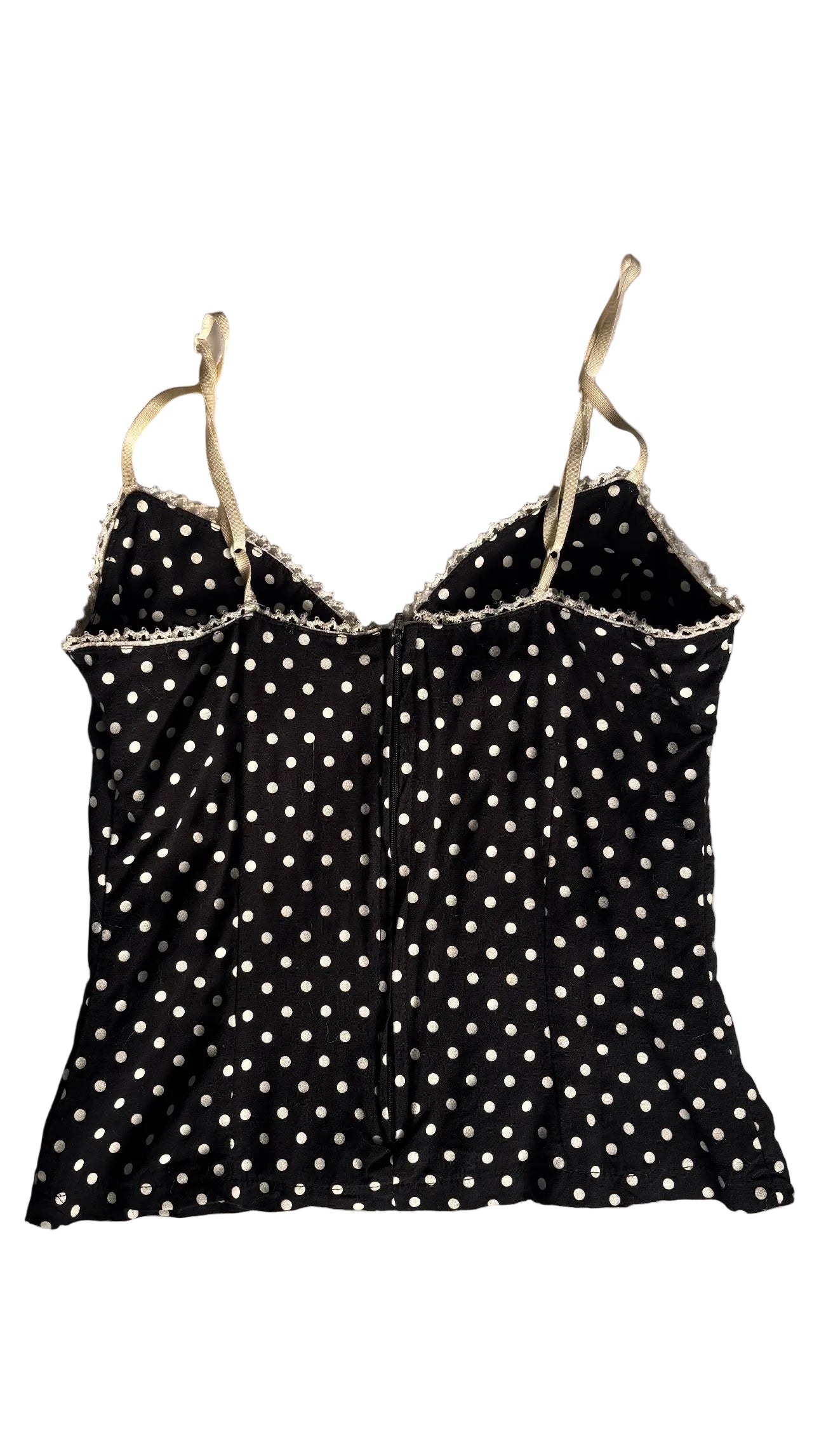 Black and white spotty cami