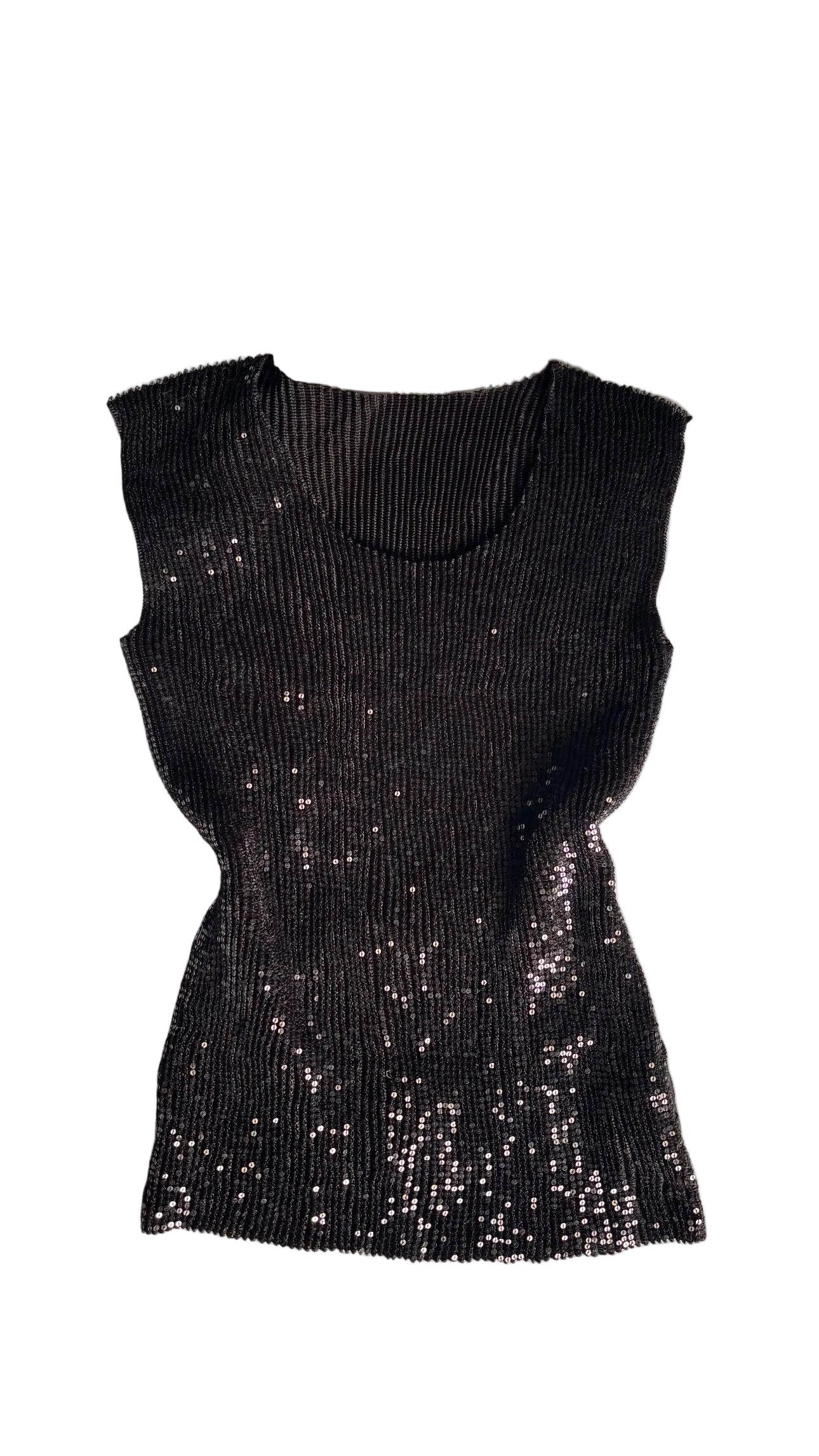 Black sequin top