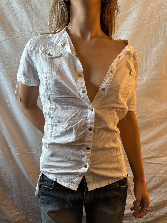 White buttoned shirt