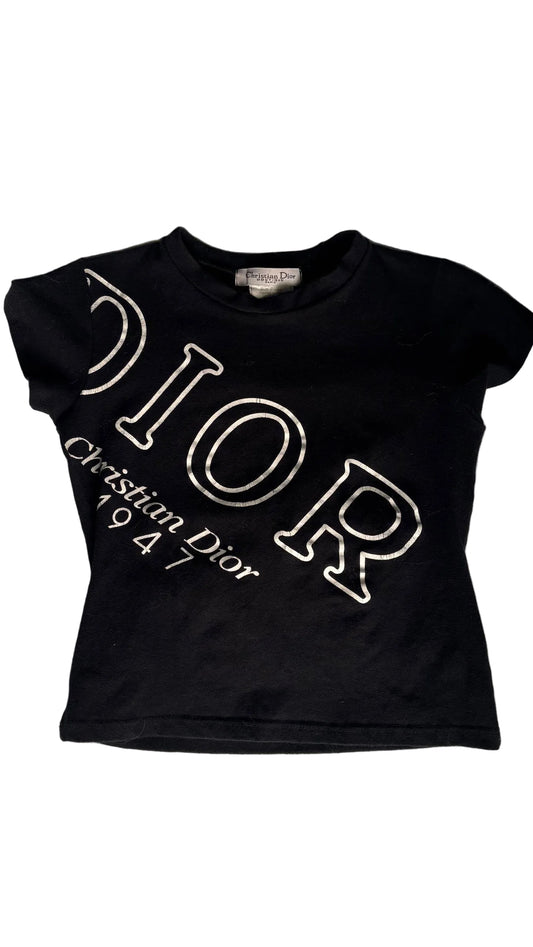 Dior black baby tee